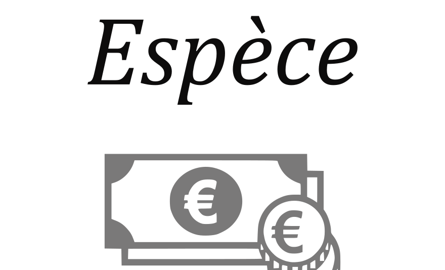 paiement espèces